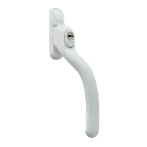 Timber Series Connoisseur Cranked Espag Window Handle - White (Right Hand)