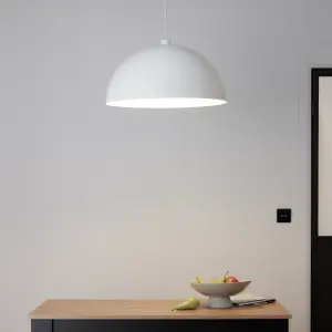 GoodHome Songor White Pendant Light shade (D)58cm