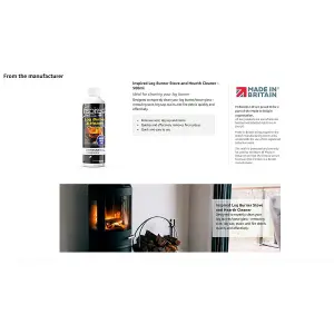 Inspired Log Burner Stove Glass and Hearth Cleaner Spray 500ml