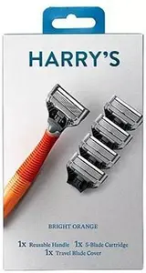 Harrys Men's Razor + 5 Blades - Orange