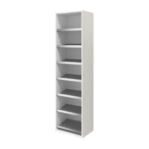 GoodHome Atomia Freestanding White Pull-out shoe rack (W)500mm