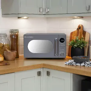 RUSSELL HOBBS RHM2044G RETRO 20 LITRE GREY DIGITAL MICROWAVE