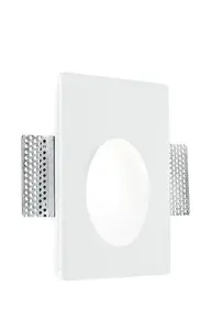 Luminosa ARIEL Recessed Wall Light White 12x18x5.5cm