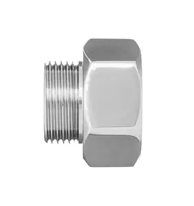 Invena 1/2x3/8 inch Pipe Connection Female x Male Reduction Fittings Chrome