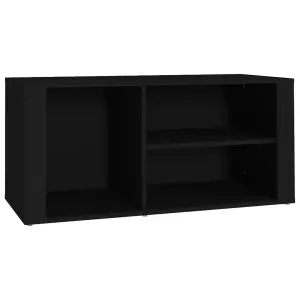 Berkfield Shoe Cabinet Black 100x35x45 cm Engineered Wood