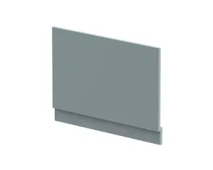 800mm Edge/Power Straight End Bath Panel & Plinth - Matt Coastal Grey