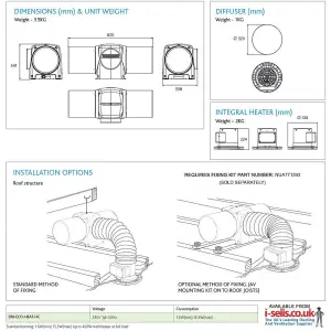 Nuaire Drimaster Eco HEAT Condensation Control PIV Bundle for Lofts with Hygrometer