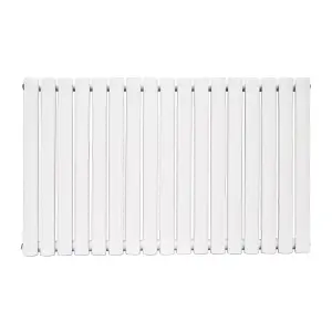 Right Radiators 600x1003mm Horizontal Double Oval Column Designer Radiator White