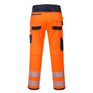 Portwest PW3 Hi-Vis Work Trousers Orange/Black & Knee Pads -30S