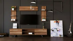 MILANO TV Entertainment Cabinet, Walnut