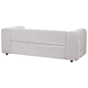 3 Seater Fabric Sofa Grey MULLOLA