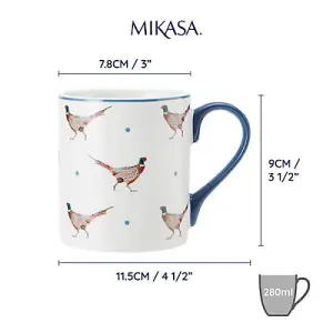 Mikasa Pheasant 280ml Straight-Sided Mug