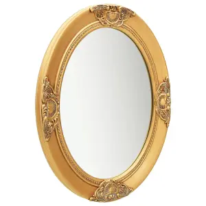 Berkfield Wall Mirror Baroque Style 50x60 cm Gold