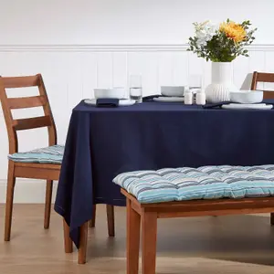 Homescapes Navy Blue Tablecloth 137 x 178 cm