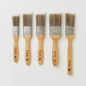 LickTools Flagged tip Paint brush, Set of 5