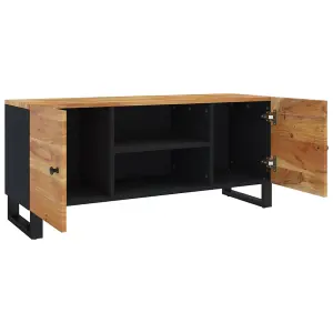 Berkfield TV Cabinet 105x33x46cm Solid Wood Acacia