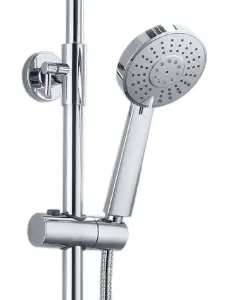 Keenware KBS-173 Raglan Chrome Overhead Shower System: Round