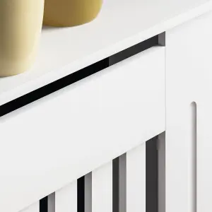 Vida Designs Chelsea Large White MDF Radiator Cover