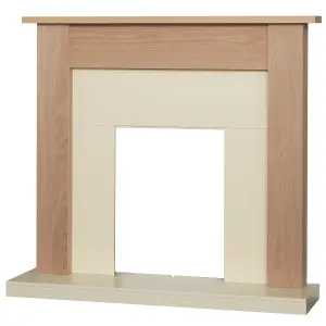 Adam Southwold Fireplace in Oak & Cream, 43 inch