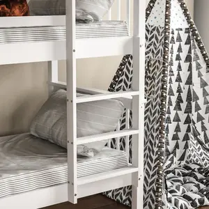 Muskoka Single (3') Standard Bunk Bed White