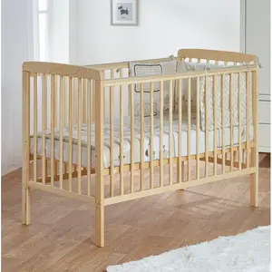 Sydney Cot with Mattress Natural