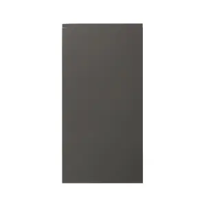 GoodHome Garcinia Integrated handle Gloss anthracite Tall larder Cabinet door (W)600mm (H)1181mm (T)19mm