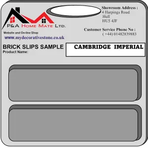 Brick Slip Samples - Cambridge Imperial 19