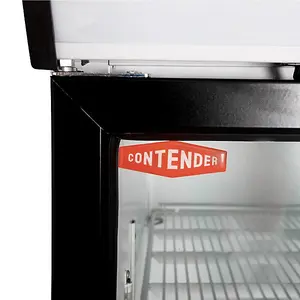 Contender 1045L Commercial Double Hinged Glass Door Fridge