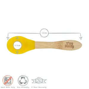 Tiny Dining Bamboo Silicone Tip Spoon - Beige