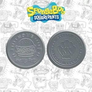 SpongeBob SquarePants Set of 4 Embossed Metal Coasters