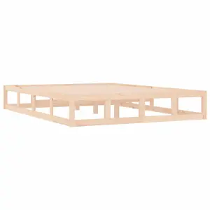 Berkfield Bed Frame 120x190 cm Small Double Solid Wood