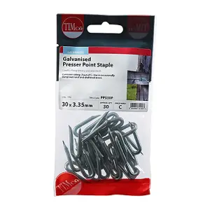 TIMCO Presser Point Staples Galvanised - 30 x 3.35