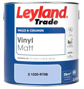 Leyland Trade Vinyl Matt Walls & Ceilings Emulsion Paint (S 1030-R70B) 2.5L