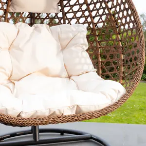 Henley Swing Egg Pod Chair - Cream