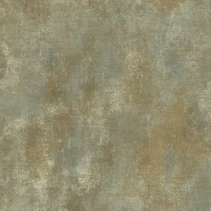 Grandeco Distressed Metallic Plaster Effect Plain Wallpaper, Sage