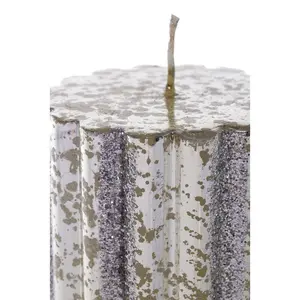 Unscented Pillar Candle 10cm H x 8cm W x 8cm D