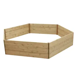 Greena Hexagonal Raised Bed 45 cm High, 120cm each side