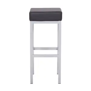 Cordish Upholstered Counter Stool with Metal Frame Black