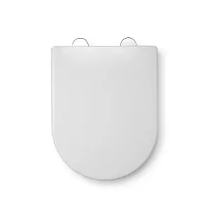 Croydex Telese D-Shaped Stick 'n' Lock Toilet Seat