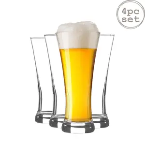 Rink Drink Pilsner Glasses - 380ml - Pack of 4