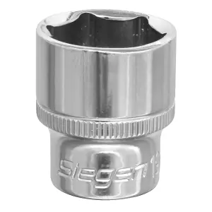 Sealey WallDrive Socket Tool 19mm 3/8" Square Drive Chrome Vanadium Steel S0586