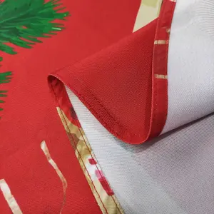 Neel Blue Jingle Bell Red  Polyester Xmas Design Tablecloth 60" x 84"