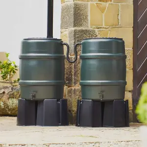 Harcostar 114 Litre Green Water Butt Double Kit