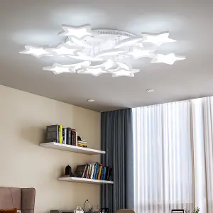 9 Childlike Shooting Stars LED Energy Efficient Flush Mount Ceiling Light Cartoon Decor Cool White