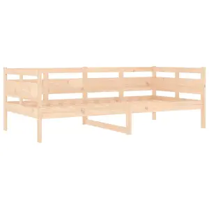 Berkfield Day Bed Solid Wood Pine 90x190 cm