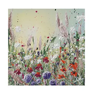 Siobhan McEvoy Wildflower Garden Print Multicoloured (40cm x 40cm)