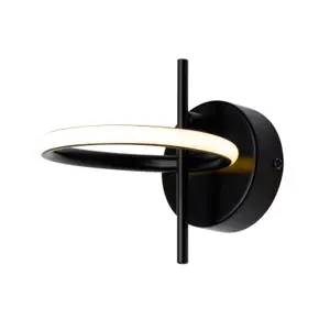 Inlight Belle Matt Black Wired LED Wall light