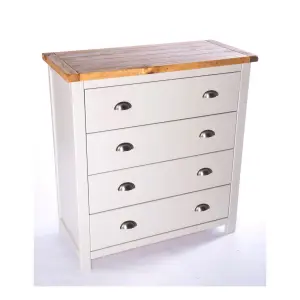 Argenta 4 Drawer Chest of Drawers Chrome Cup Handle