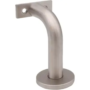 EAI  Stainless Handrail Brackets Heavy Duty Banister Brackets Including Fixings Satin Stainless Steel