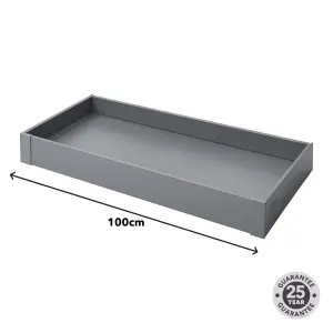 GoodHome Soto Matt anthracite Internal drawer front (H)105mm (W)955mm (T)13mm